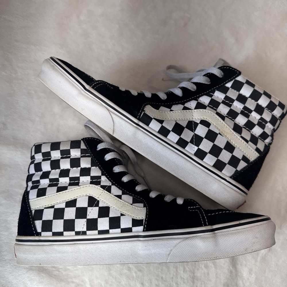 Vans Sk8-Hi Shoes Mens Size 9 Womens 10.5 David Bowie Checkerboard 2019 - Picture 11 of 12